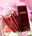 Maange 6pcs Professional Face & Eye Makeup Brush Set - Red.