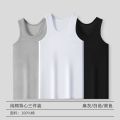 Mosini【100%Pure Cotton】Men's Cotton Vest Summer Youth Sports Slim-Fitting Underwear Sweat Shirt Sleeveless. 