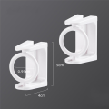 4Pcs Curtain Rod Holder Clamp Hooks.