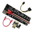 VER009S Plus PCI-E Riser Card 009S Plus PCIE X1 to X16 4Pin 6Pin USB 3.0 Cable for Graphics Card GPU Miner Mining B. 