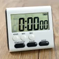 Kitchen Clock English 24-hour Electronic Timer Digital Reminder Alarm Clocks Cooking Countdown Timer LCD Multifunction Home. 