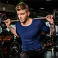 Men Lose weight slimming vest tops waist belt reduce belly stomach shapewear sture corrector t shirt  chest shaper. 