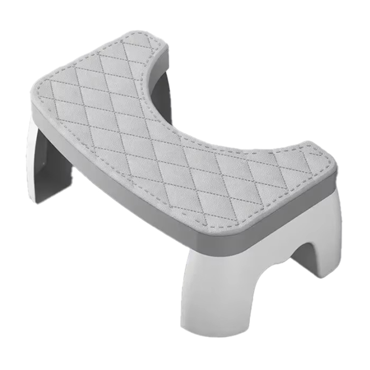 Non-Slip, Portable Squat Toilet with Removable Seat grey
