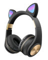 New Cute Luminous Cat Ear Over-the-Ear Wireless Bluetooth Gaming Headset Cross-border E-commerce New Headset M1. 