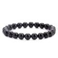 Black Onyx Agate Bead Stones Bracelet.