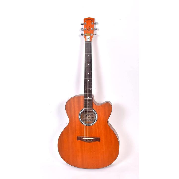 Indian Signature Gogos Acoustic Guitar Brown colour with Free Bag