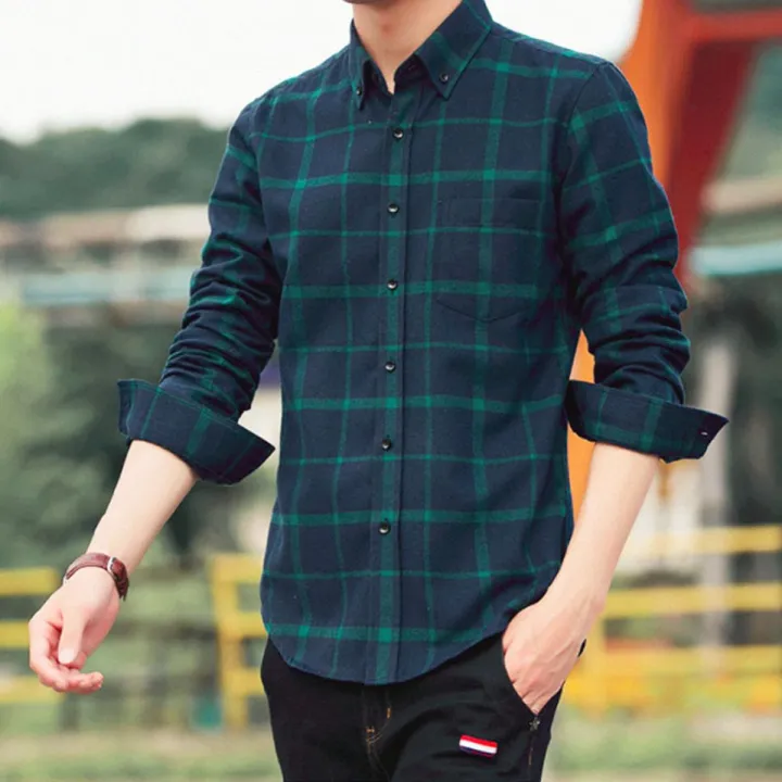 Stylish%20Regular%20Check%20Casual%20Shirt%20For%20Men%20-%20Image%202