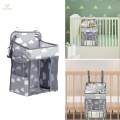 Baby Diaper Hanging Storage Box Bags Bed Nursery Diaper Toys Organizer. 
