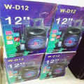 Bluetooth speaker 12 inches model W-D12 portable speaker cabinet 12 inch speaker, portable speaker, 12 inch bluetooth speaker. 
