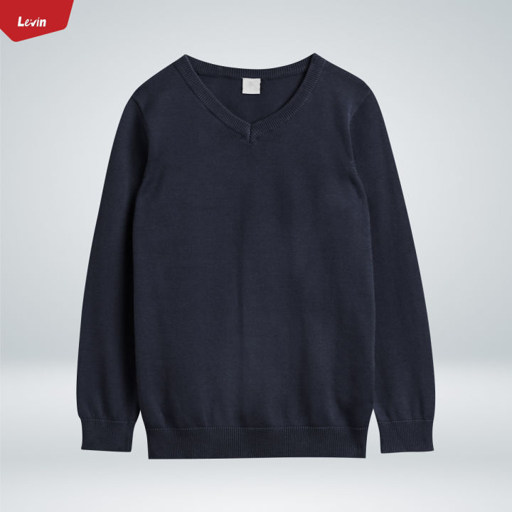 Boys%20V-Neck%20Long%20Sleeve%20Cotton%20Sweater%20From%20Levin%20-%20Image%209