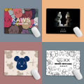 Kaws Small Size Mouse Pad Personalized Graffiti Creative Gaming Computer Keyboard Wristband Thickened Non-Slip Table Mat. 