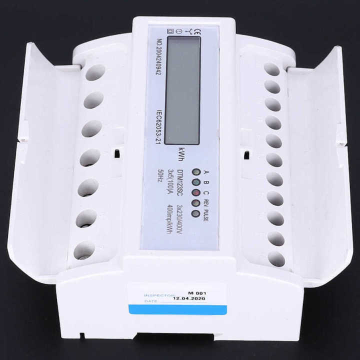 230/400V%205-100A%20Energy%20Consumption%20Digital%20Electric%20Power%20Meter%203%20Phase%20KWh%20with%20LCD%20-%20Image%206
