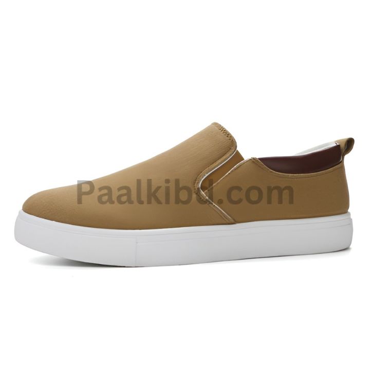 Black Grey Blue and Khaki Color Korean Canvas Sneakers Shoes for Men Slip On Casual Shoes
