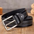 New Men's Belt Fashion Casual Strap Male Jeans Designer Trouser Belts Pu Genuine Leather Luxury Brand Pin Buckle. 