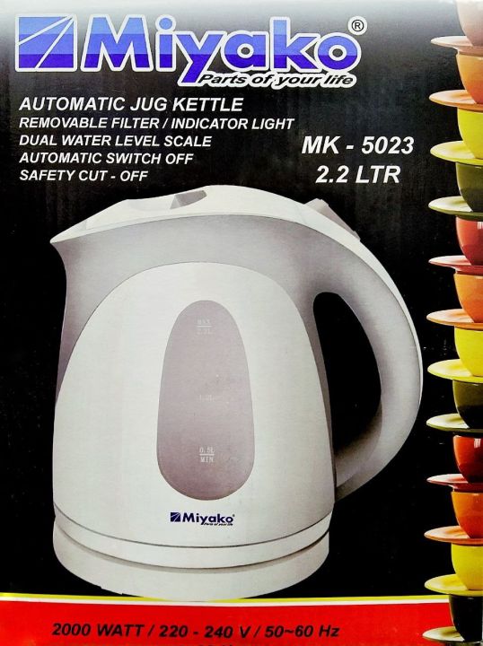 Miyako 2.2 Liter Electric Kettle MJK-5023
