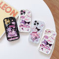 FELMYST for OPPO A57 2022 A77S Back Cover Cartoon Kuromi Cream Texture Wavy Edge Soft Silicone Phone Case. 