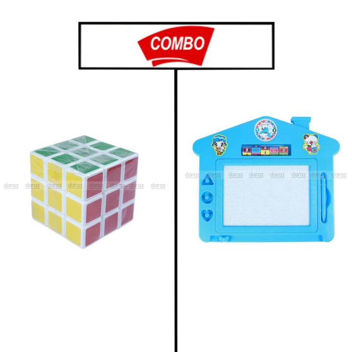 RUBIX CUBE & WHITE BOARD LEARNING GAME FOR KIDS COMBO