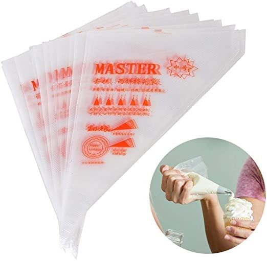 100 pcs Cake Decorating Piping Bags And Nozzles - Ideal For Decorating Cakes, Cupcakes, And Pastries
