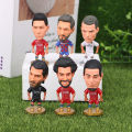 1pcs Soccer Star Figure Football Player Mini Action Doll Sports Model Star Fans Gifts Souvenirs Home Decoration Toys MuXiaRe.