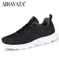 Men's trendy lace up knit sneakers casual outdoor athletic running walking gym shoes dislikelike.