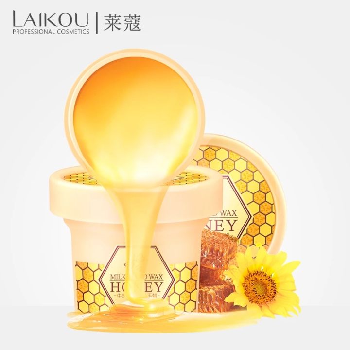 LAIKOU%20120g%20Milk%20Honey%20Hand%20Msk%20Whitning%20Moisturizing%20Repair%20Exfoliating%20Calluses%20Hand%20Wax%20Filming%20Anti-Aging%20Hand%20Cream%20-%20Image%202