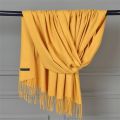 Women Pashmina Scarf Soft Solid Plain Shawl Wrap Fashion Warm Neck With Fringes Mens Carnival Headdress Neck Scarves for Men.