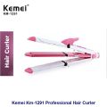 Kemei Km-1291 Professional 3 In 1 Electric Multifunction Ceramic coating Iron Wave Zig Zag Hair Curler and Straighter for women. 