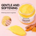 Bikini area brightening, white, kojic acid, turmeric scrub, ice cream, chicken skin exfoliation, body scrub.