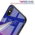 For Samsung A55 case Gradient Mirror Tempered Glass Protector Hard Cover For Samsung Galaxy A55 Back Cover Phone cases. 