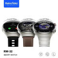 Haino Teko Germany Smart Watch Stainless Steel Bluetooth Call Music Sports Health Heart Monitoring for Android and IOS, Silver, RW32 watch 4 pro ( Dubai ). 