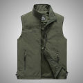 2022Vest Man Thin Outdoor Waistcoat Casual Coat Spring and Autumn Fishing Vest Jacket Vest Man Large Size Outdoor. 