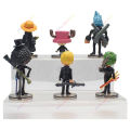 6pcs/set One Piece Anime Set Luffy Chopper Sanji Zoro Brook Q Ver. 26th Generation Figurine Toys PVC Action Model Doll Kids Gift.