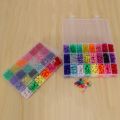 XHHDQES Pony Beads, 1,900 Pcs 9mm Pony Beads Set in 24 Colors with Elastic String for Bracelet Jewelry Making.