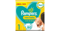 Pampers 1 New Baby Diaper Dry Type Belt Jumbo Pack (2-5kg) - 80 Piece (UK).