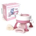 HA Children Bib Cylinder Weaving Machine Knitting Machine Weaving Wool Toy-Pink HS-689B-1. 