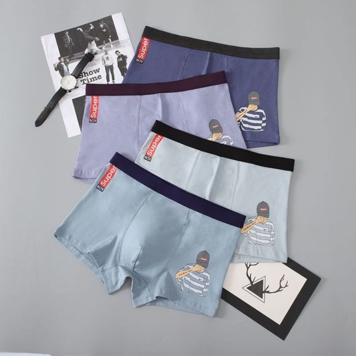 Junior%20High%20School%20Student%20Men's%20Underwear%20Youth%20Pure%20Cotton%20Boxer%20Brief%20Breathable%20Boys%20Boxer%20Briefs%20Male%20High%20School%20Student%20Fashion%20-%20Image%203