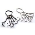 Punk Skeleton Hand Bone Five Finger Ring Bracelet Adjustable Halloween Bracelet.