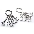 Punk Skeleton Hand Bone Five Finger Ring Bracelet Adjustable Halloween Bracelet. 
