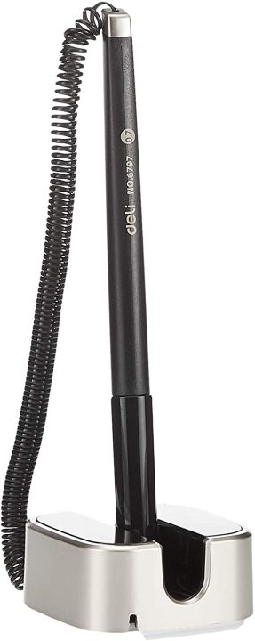 12%20PCS%20Deli%20Desk%20Pen%200.5mm%20Gel%20Pen%20Business%20Black%20Desk%20Counter%20Table%20Gel%20pens%20for%20bank%20Elegant%20plastic%20pen%20for%20writing%20Office%20Stationery%20-%20Image%203