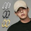 Best Round Earrings For Men & Women- 1 Pair.