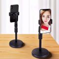 Mobile Phone Holder Stand 360 Rotate for Live Streaming Shoot YouTube TikTok Video Round Base Smartphone. 