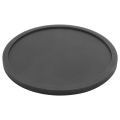 Silicone Black Drink Coasters Set of 24 Non-Slip Round Soft Sleek and Durable Easy to Clean Black.