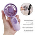 USB Mini Fan Three Speed Regulation Portable Fans Low-Noise Silent Strong Wind Power Battery Power Supply 1Set.