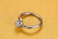 Platinum Plated Zircon Allow Lady Ring.