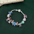 Alien Disney Marvel Movie Peripheral Jewelry Winnie the Pooh Bear The Little Mermaid Moana Stitch Charm Bracelets For Women Girl Gift. 