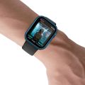 Electroplating Matte All-inclusive PC + Tempered Glass Watch Case For Apple Watch Series 9 / 8 / 7 45mm.