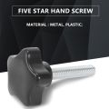 M8 x 40mm Screws Star head Wing screw Clamp knob handle black.