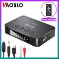 NFC LED Digital Display Bluetooth 5.0 Audio Transmitter Receiver 3.5mm AUX RCA Optical Coaxial TF/U-Disk FM Mic Wireless Adapter. 