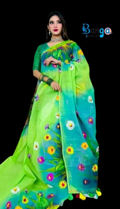 New%20Designer%20Hand%20Print%20Half%20Silk%20Saree%20for%20women%20-%20Image%202