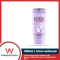 LOreal Paris Elvive Shampoo 400ml Hyaluron 72h Moisture filling Shampoo for Dehydrated Hair. 